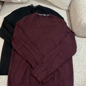 Two mens sweaters - like new never worn! Size large